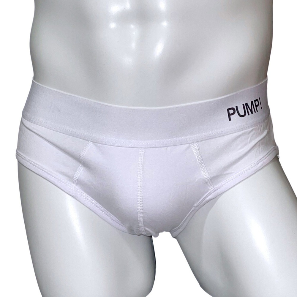 PUMP! Cotton Briefs White Size L (30-32) PU002 NWT